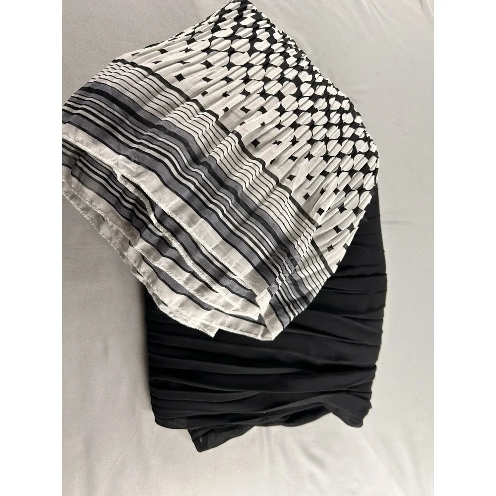 Lot of‎ 2 Womens Size Large Maxi Skirts Pleated Black & Polka Dot A New Day